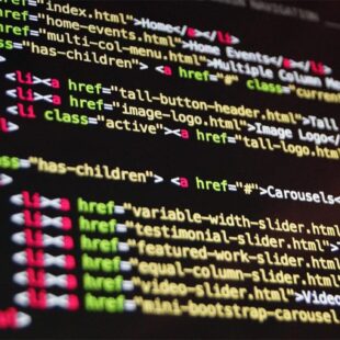 Code on screen