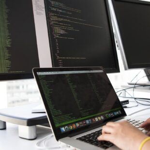 Monitors and laptop