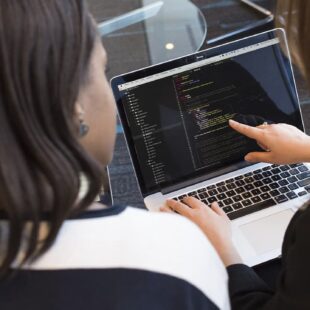 Girls at the laptop
